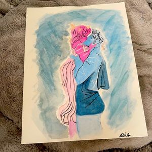 Greek goddess and god painting